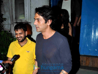 Arjun Rampal snapped post dinner at Olive