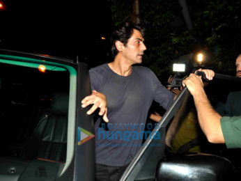 Arjun Rampal snapped post dinner at Olive