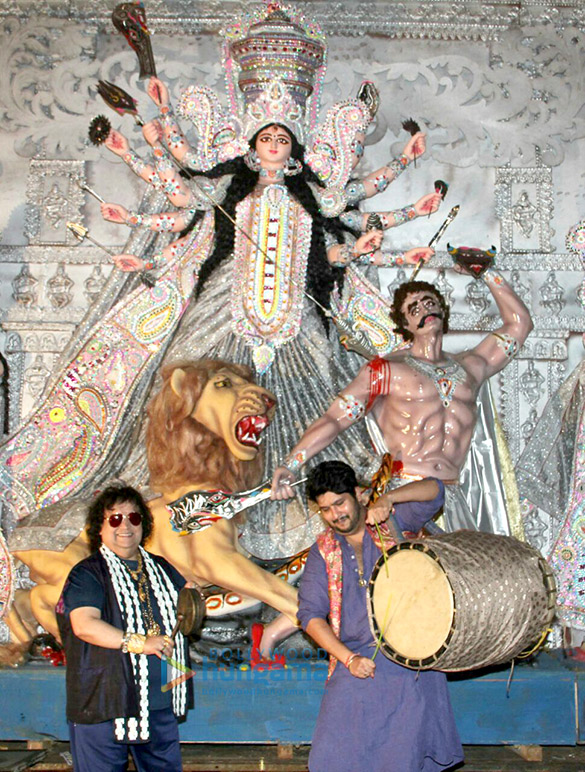 bappi bappa at durga puja celebrations 2
