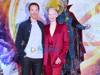 Benedict Cumberbatch, Tilda Swinton, Scott Derrickson and Kevin Feige grace the red carpet launch of Marvel's Doctor Strange in Hong Kong