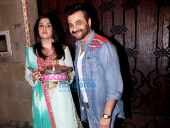 Celebs celebrate Karva Chauth at Anil Kapoor's house in Juhu