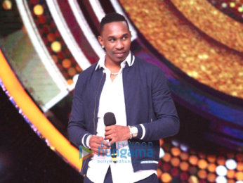 Dwayne Bravo and Jacqueline Fernandez on the sets of Jhalak Dikhhla Jaa Season 9