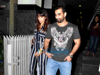 Emraan Hashmi snapped with Director Kunal Deshmukh post dinner at Hakassan