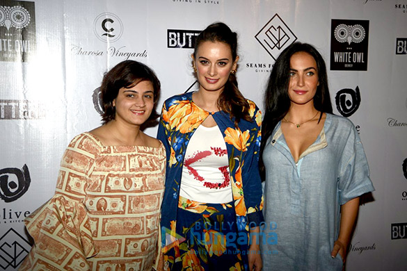 Evelyn Sharma, Elli Avram and Gabriella Demetriades attend a Garage Sale for a social cause