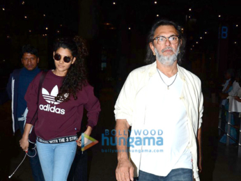 Harshvardhan Kapoor and Saiyami Kher snapped arriving back after the London premiere of Mirzya