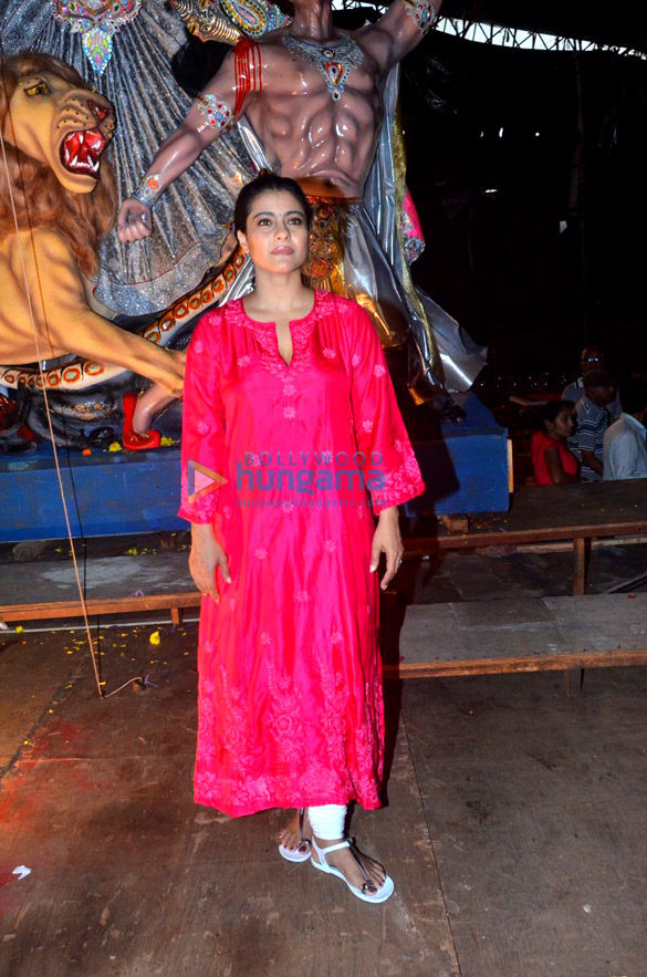 kajol graces durga goddess ceremony 2