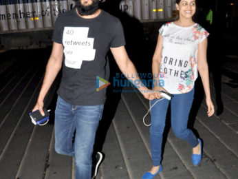 Riteish Deshmukh, Genelia Dsouza & Mushtaq Sheikh snapped at Starbucks