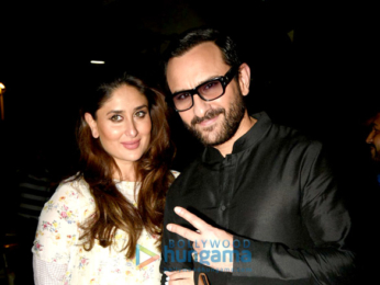 Saif Ali Khan and Kareena Kapoor Khan snapped post Harper's Bazaar Bride shoot in Mumbai