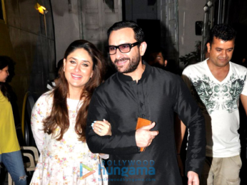 Saif Ali Khan and Kareena Kapoor Khan snapped post Harper's Bazaar Bride shoot in Mumbai