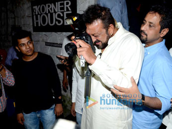 Sanjay Dutt, Suniel Shetty and Abhishek Kapoor snapped post dinner at The Korner House