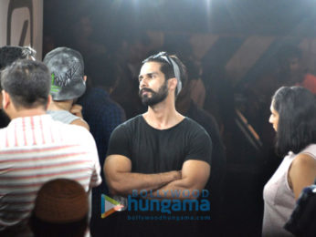 Shahid Kapoor shoots for an ad in Bandra