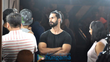 Shahid Kapoor shoots for an ad in Bandra