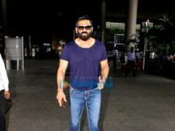 Suniel Shetty, Disha Patani & Amit Sadh snapped at the airport