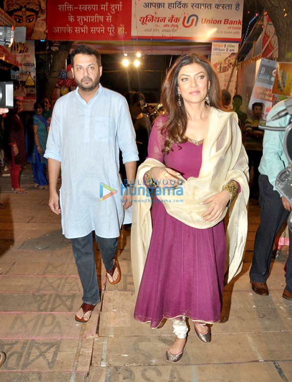 sushmita graces durga pooja 3
