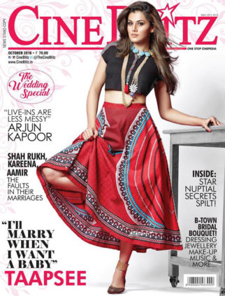 Taapsee Pannu On The Cover Of Cine Blitz