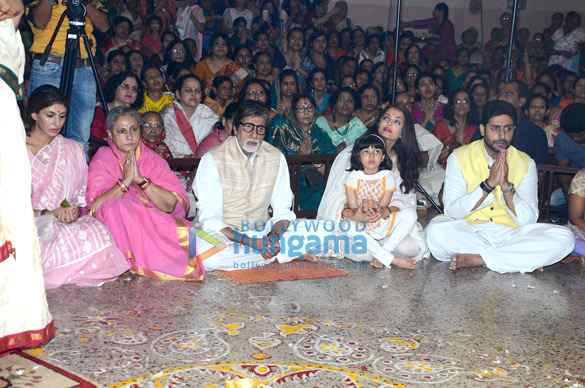 The Bachchan’s grace the Durga Ashtami puja in Mumbai