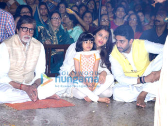 The Bachchan's grace the Durga Ashtami puja in Mumbai