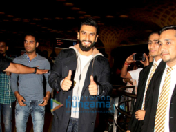 Ranveer Singh and Vaani Kapoor depart for the trailer launch of Befikre in Paris