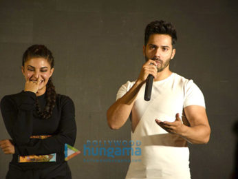 Varun Dhawan, Jacqueline Fernandez & Sajid Nadiadwala at ‘Dishoom- Abu Dhabi Film Commission’ media meet