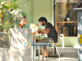 Aditya Roy Kapur snapped post lunch with friend at Suzette Kitchen