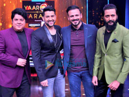 Riteish Deshmukh, Aftab Shivdasani & Vivek Oberoi on the sets of ‘Yaaron Ki Baraat’