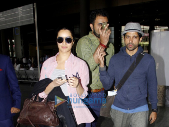 Airport Spotting: 'Rock On!! 2' starcast returns from Delhi
