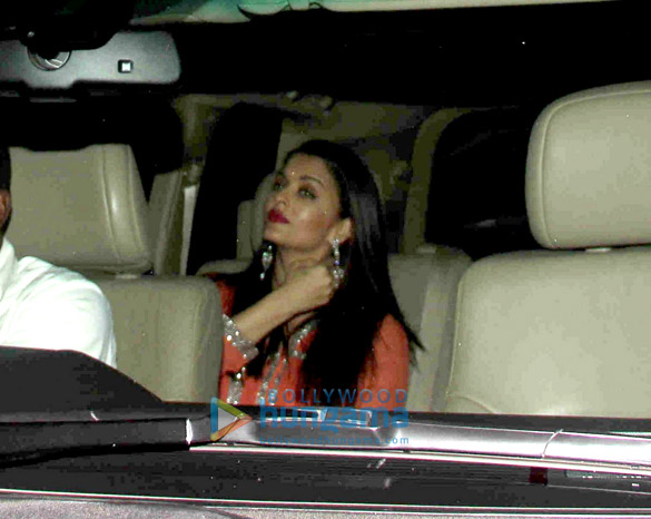 amitabh bachchan and aishwarya rai bachchan snapped post the engagement ceremony of a close friend 4