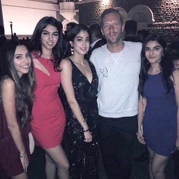Check out Jhanvi Kapoor, Khushi Kapoor and Aaliyah Kashyap hang out with Chris Martin