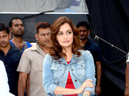 Dia Mirza snapped post an ad shoot at Mehboob Studio
