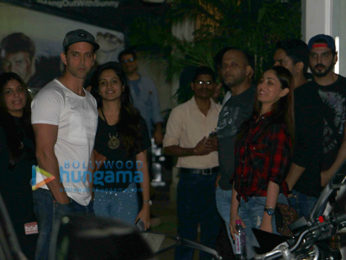 Hrithik Roshan & Yami Gautam snapped post movie screening at Sunny Super Sound