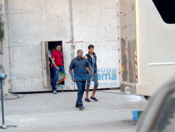 Hrithik Roshan snapped at an ad shoot in Mumbai