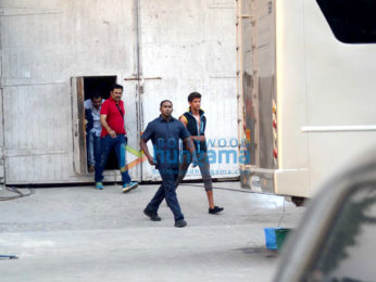 Hrithik Roshan snapped at an ad shoot in Mumbai