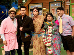 Karan Johar snapped on sets of The Kapil Sharma Show