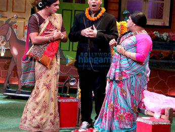 Karan Johar on the sets of The Kapil Sharma Show