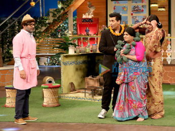 Karan Johar on the sets of The Kapil Sharma Show