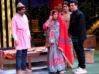 Karan Johar on the sets of The Kapil Sharma Show