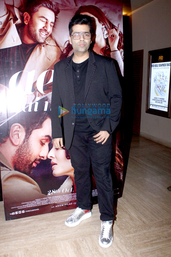 Karan Johar promotes ‘Ae Dil Hai Mushkil’ with movie watching patrons Karan Johar promotes ‘Ae Dil Hai Mushkil’ with movie watching patrons