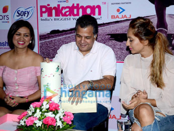 Milind Soman & Anusha Dandekar at the announcement of Fifth Edition of Pinkathon