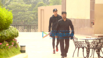 Ranbir Kapoor snapped post gym session at Taj Lands End