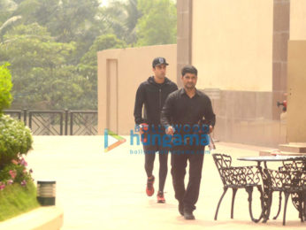 Ranbir Kapoor snapped post gym session at Taj Lands End