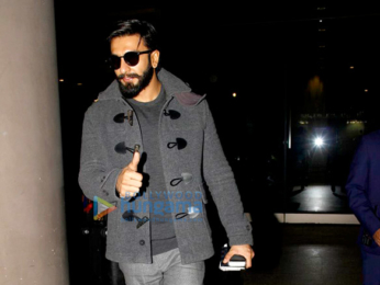 Ranveer Singh snapped as he returns from London