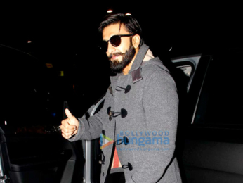 Ranveer Singh snapped as he returns from London