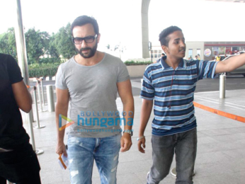 Saif Ali Khan & Shriya Saran snapped at the international airport