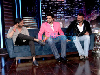 Sanjay Dutt, Abhishek Bachchan & Ajay Devgn on 'Yaaron Ki Baaraat'