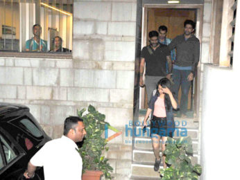 Shraddha Kapoor snapped post meeting at Farhan Akhtar's house