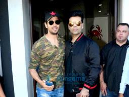 Sidharth Malhotra, Alia Bhatt & Karan Johar snapped post lunch at ‘Bastian’