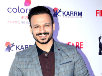 Vivek Oberoi & Sai Tamhankar at the media meet of 'Filmfare Awards Marathi 2016'