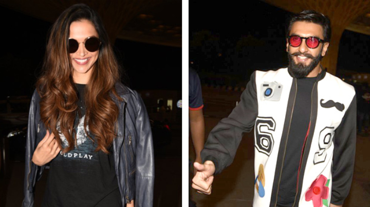 Ranveer Singh, Deepika Padukone Spotted At Airport
