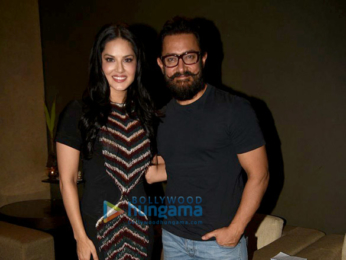 Aamir Khan and Sunny Leone snapped at Lightbox