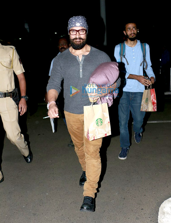 aamir khan returns from lucknow after promoting dangal 1